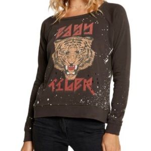 Chaser Easy Tiger Distressed sweatshirt